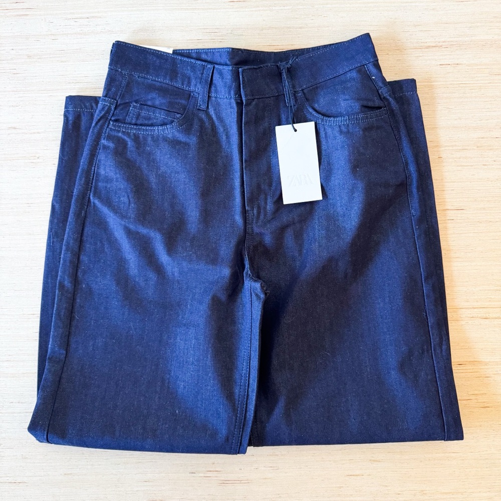 Zara Collection Barrel High Waist Jeans Size 4 - Picture 3 of 10